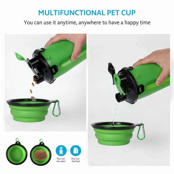 2 in 1 Doggy water and food bottle