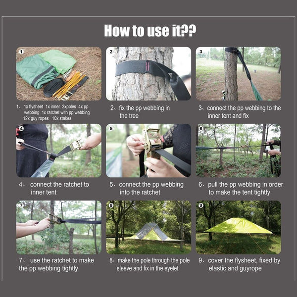 Three person Hanging Tent