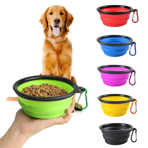 Collapsible Silicone Dog Bowl